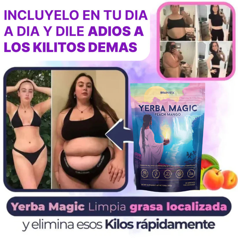 Yerba magic peach mango™ Enfoque natural digestion equilibrada y bienestar diario