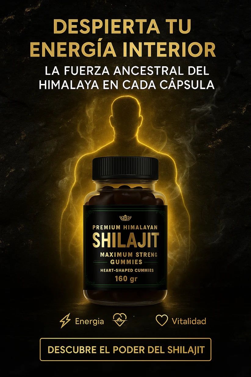 Gomitas de Shilajit para Hombres | Energía, Testosterona y Rendimiento Natural