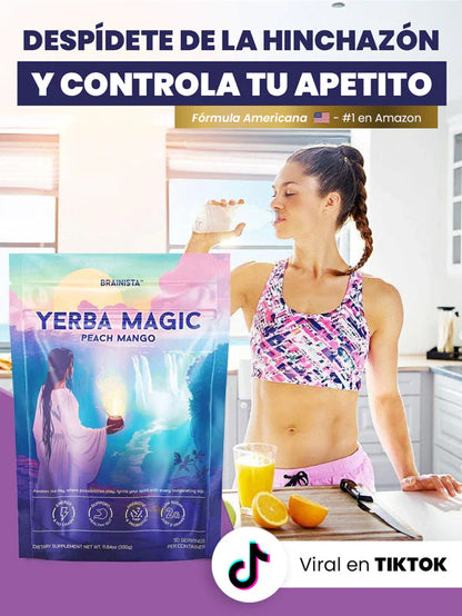 Yerba magic peach mango™ Enfoque natural digestion equilibrada y bienestar diario